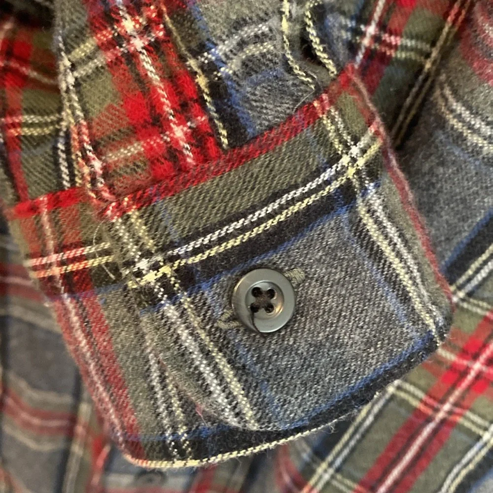 LL BEAN Scotch Plaid Cotton Flannel Shirt Men's Traditional Fit XL - Picture 4 of 7